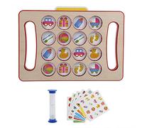 ZLXCAOB Memory Chess Toy Formazione in Legno Interazione Genitore-Figlio Giocattoli per lo Sviluppo del Cervello