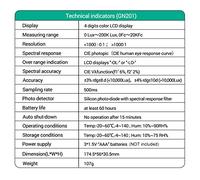 ZLXCAOB Mini Luxmetro Digitale 0-20.0000 Lux Illuminamento Display LCD Illuminometro Portatile Esposimetro ad Alta Precisione Fotometro Luxmetro