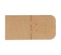 ZLXCAOB Modello Acrilico Fai da Te Trasparente Tagliere Righello Stencil Utensile da Taglio con Strato Protettivo per Artigianato