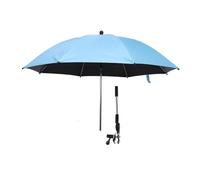 ZLXCAOB Ombrellino per Bambini Clip su Passeggino Parasole Protezione Solare Ombrellone Universale per Carrozzina per Bambini con Morsetto Regolabile a 360 Gradi per Passeggini (Blu)