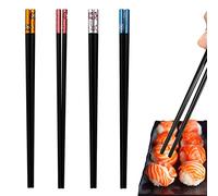 ZLXFT Baguettes Chinoises en Alliage Métallique et Fibre de Verre, Inoxydable Japonaises Réutilisables pour Manger, Cusinier, Restaurant, Cadeau de Noël