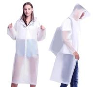 ZLXFT Impermeabile Poncho Antipioggia EVA Riutilizzabile Mantella Antipioggia per Uomo e Donna