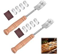 ZLXFT Taglierina per Pane Bread Lame,14pcs Taglierino per Pane,Coltello da Pane,Lama Pane,Coltello da Panettiere,Coltello per Segnare,per Cuocere