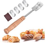 ZLXFT Taglierina per Pane Bread Lame,Taglierino per Pane,Coltello da Pane,Lama Pane,Coltello da Panettiere,Coltello per Segnare,per Cuocere, Intagliare Modelli di Pane Crudo