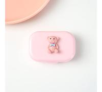 ZLXHDL Custodia per lenti carine e laptop, protettive e senza odore, scatola per mantenere le lenti per il viaggio (Orso pattern)