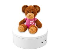 ZLXHDL Présentoir Rotatif à 360 Degrés pour la Photographie, Avec Télécommande de Charge Réglables 3 kg, Automatique Rotatif Présentoir, Pour Diverses Présentations de Bijoux,Montres (13cm Diameter)