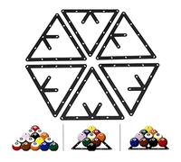 ZLXHDL Treppiede per Tavolo da Biliardo, Supporto per 6 Palline Magiche (con Punti) Supporto per Biliardo Triangolare PRO (con Punti) per Supporti per Tavolo da Biliardo (8, 9 e 10 Palline)