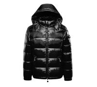 ZLXHFFH Uomo Piumino Parker Con Cerniera Da Donna Manica Lunga Colletto In Piedi Piumino Corto Superficie Lucida Calda Tinta Unita Inverno Giacca In Cotone