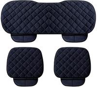ZLxsmy Auto Accessori Coprisedile Seduta 3 Pezzi per Volkswagen VW UP 2015-2022,Protezione Sedile 2 Anteriore e 1 Posteriore,Black
