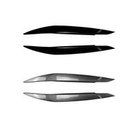 ZLxsmy Ciglia fari Auto per BMW x6 e71 e72 2008-2014, Auto Faro Anteriore Sopracciglio Palpebre Gloss Nero ABS (1 Coppia)