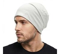 ZLYC Cappelli da Uomo Sottili e Leggeri, in Jersey, per la Primavera e l'autunno, Colore Pieno Grigio Chiaro, Taglia Unica