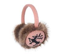ZLYC Inverno Caldo Peluche Paraorecchie per Donna(Alce Rosa)
