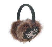 ZLYC Inverno Caldo Peluche Paraorecchie per Donna(Alce Verde.)