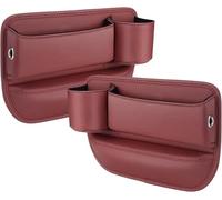 ZLYFCL 2 Pezzi Scatola Portaoggetti per Seggiolino Auto per BMW 4 Series G26 (4 Door) 2021 2022 2023 2024 2025, Organizer Sedile Accessori Interno Multifunzionale Laterali,Red