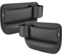 ZLYFCL 2 Pezzi Scatola Portaoggetti per Seggiolino Auto per Dacia Spring 2021 2022 2023 2024 2025, Organizer Sedile Accessori Interno Multifunzionale Laterali,Black