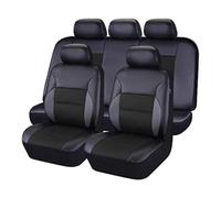 ZLYFCL 9 Pezzi Coprisedili Auto per Mini Hatch/Cabrio R50 R56 F55 F56 R52 R53 R57 F57 JCW/One/One D/Cooper, Quattro Stagioni Traspirante Antiscivolo Copri Sedili Auto Accessor,B-Black