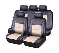 ZLYFCL 9 Pezzi Coprisedili Auto per Mini Hatch/Cabrio R50 R56 F55 F56 R52 R53 R57 F57 JCW/One/One D/Cooper, Quattro Stagioni Traspirante Antiscivolo Copri Sedili Auto Accessor,A-Beige