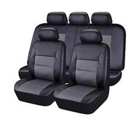 ZLYFCL 9 Pezzi Coprisedili Auto per Opel Corsa 2007-2020 2021 2022 2023 2024 2025, Quattro Stagioni Traspirante Antiscivolo Copri Sedili Auto Accessor,E-Grey
