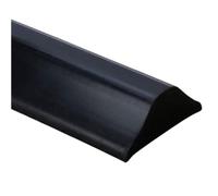 ZLYJQAQ Barriera Doccia Ferma Acqua Walk in,Striscia Barriera Doccia Autoadesiva in Silicone per Soglia Acqua,Barriera Ferma Acqua per Box Doccia,Bordo per Piatto Doccia a Pavimento (130cm,Nero)
