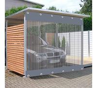 ZLYWE Telone Trasparente Robusto con Occhielli Finestra Isolamento Impermeabile for Mobilia, Portico, Pergola, 32 Taglie (3.5x2.5m)