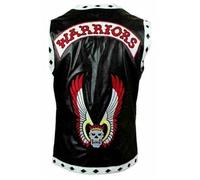 ZM ATTIRE Guerriero in vera pelle gilet film moto pilota Halloween costume, Nero - Vera Pelle, 4XL