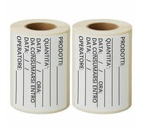 Zm Market HSL Etichette Adesive 60x40mm per Congelatore e Alimenti - Etichette Personalizzate Resistenti a Bassa Temperatura, per Freezer, Barattoli e Cucina Professionale Kit 2 2000 pz