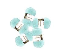Zm Market Lana Gomitoli 100% Acrilico per Uncinetto e ai Ferri 3.5-4 Gomitoli lana 50g 140m, filati lana per uncinetto filo Grossa e lavori a maglia kit | Acqua Marina 1576 Pack 5