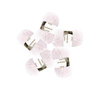 Zm Market Lana Gomitoli 100% Acrilico per Uncinetto e ai Ferri 3.5-4 Gomitoli lana 50g 140m, filati lana per uncinetto filo Grossa e lavori a maglia kit | Rosa Baby 1331 Pack 5