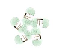 Zm Market Lana Gomitoli 100% Acrilico per Uncinetto e ai Ferri 3.5-4 Gomitoli lana 50g 140m, filati lana per uncinetto filo Grossa e lavori a maglia kit | Verde Acqua 1621 Pack 5