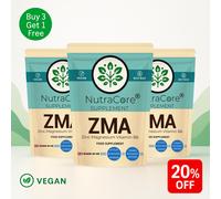 Zma ( Zinco + Magnesio+Vitamina B6) Capsules-100% Natural&vegan-muscle