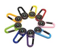 ZMaglorian 10 Pezzi Bussola Portachiavi, Mini Bussola da Campeggio Multicolore per Bambini - Bussole Compatte per Escursionismo e Navigazione Outdoor
