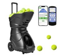 ZMAYPLUS Macchina per palline da tennis, programmazione intelligente avanzata, ad alta capacità, con app/telecomando, velocità di servizio regolabile e allenamento all'aperto per tutti i livelli di