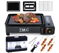 ZMC 2in1 Gas Fornello da Campeggio + Griglia Grill a Esterno