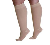 ZMCGNO 1 Paio di Calze Elastiche for Polpacci, for Uomini e Donne, Che aiutano a Combattere la stanchezza.(Type1-Beige,M)