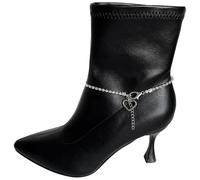 ZMCGNO 1 pezzo di ciondolo for scarpe, decorazione in lega di zinco con strass, stile dolce e fresco, stivali con tacco alto, decorazione for matrimonio, compleanno, Natale