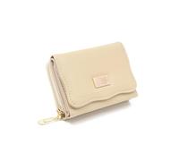 ZMCGNO Borsa a tre pieghe corta con cerniera multi-carta PU morbida, grande capacità, pieghevole for donna, può espandere la strada popolare(Yellow)