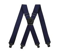 ZMCGNO Bretelle da uomo alla moda, con gancio, elastiche, regolabili, sospensorio, pantaloni casual(Blue)