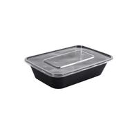 ZMCGNO Contenitori for alimenti con coperchi, contenitori for il pranzo in plastica a tenuta stagna, for mantenimento della freschezza del frigorifero, for la cucina, stoviglie(500ML,3Pcs)