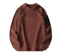 ZMCLZMD Felpa con Cappuccio Foderata in Pile Giacca Tattica Zip Laterale Pullover Termico Invernale Stile Militare Multitasche Top Sportivo Leggero Unisex alla Moda E Versatile-8||XX_l