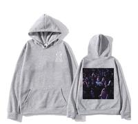 ZMCLZMD Lil Uzi Vert Hoodie Nuovo Album Etemal Atake 2 Felpa con Cappuccio Street Trend Borsa di Canguro Classica Adatta per Coppie Sia Uomini Che Donne-Grey||x_s