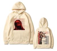 ZMCLZMD Rapper Felpa con Cappuccio Lil Wayne Dedication Album Graphic Hoodie Trend Retro Hip Hop Street Uomini E Donne-Khaki||XX_l