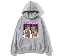 ZMCLZMD Rapper Hoodies Lil Uzi Vert Stampa Felpe con Cappuccio Uomini Donne Stile retrò Strada Tendenza Primavera E Autunno Stili Sottili-Grey||x_s