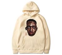 ZMCLZMD Rapper Lil Uzi Vert Grafica Felpa A Cappuccio Adesivo alla Moda Modello Strada Senso Stile Retro Hoodies Unisex-Khaki||XX_l