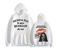 ZMCLZMD Singer Hoodie Lali Esposito Asesina Album Tour 2025 Felpa con Cappuccio Trendy Versatile Adatto Sia per Gli Uomini Che per Le Donne in Autunno E Inverno-White||3X_l