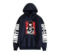 ZMCLZMD Unisex Spy X Family Felpa con Cappuccio Cartoon Yor Forger Twilight Pullover Hoodies Maniche Lunghe Stampata Ispirata agli Anime Carina alla Moda Oversize con Cappuccio-Navy Blue 1||l