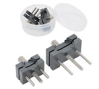 ZMCPODALK 2 pezzi Base fissa per movimento di orologio, supporto regolabile in lega di alluminio per la riparazione di orologi, base grigia antiruggine compatibile con la maggior parte dei m