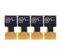 ZMCPODALK Modulo display OLED da 4 pezzi, 0,42 pollici, schermo a diodi organici ad emissione di luce con chip SSD1315, risoluzione 70x40, interfaccia SPI/IIC, 16 pin, display bianco per
