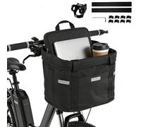ZMCVOE Cestino Bicicletta Anteriore, Staccabile Cestino per Bicicletta Anteriore, Impermeabile Cesto Bici Anteriore, Pieghevole Cestello Bici Anteriore per Lo Shopping e Le Attività All'aperto