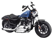 ZMDALI Compatibile con Harley Davidson, 2018 Quarantotto Speciale 1:18 Modello di Moto Pressofuso Statico Replica di Bici Sportiva Regalo Ornamento Decorazione Torta con Base(Blue)