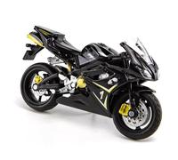 ZMDALI per Triumph 675 1:18 Simulazione di Moto Figure di Moto Regali di Auto da Strada Pressofusione in Lega E Plastica Mini Moto Decorazione Moto Regali Decorazione per Torte(Black)